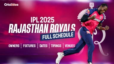 Rajasthan Royals IPL 2025 Full Schedule: Owners, Fixtures, Dates, Timings, Venues