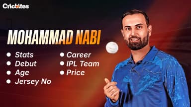 Mohammad Nabi Stats, Debut, Age, Jersey No, Career, IPL Team, Price