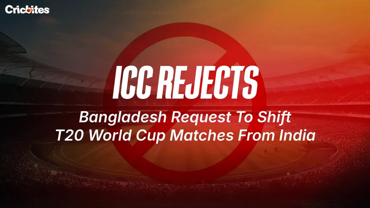 ICC Rejects Bangladesh Request To Shift T20 World Cup Matches From India