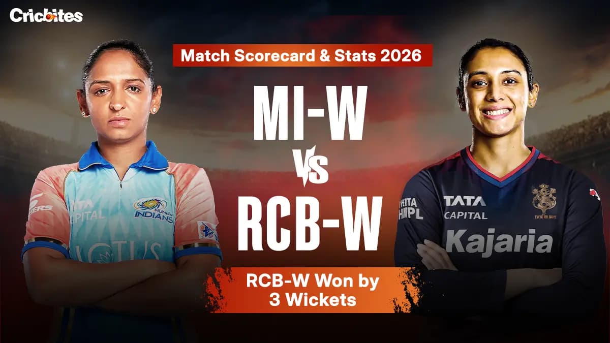 MI-W vs RCB-W WPL Match Scorecard & Stats 2026: RCB-W Won by 3 Wickets